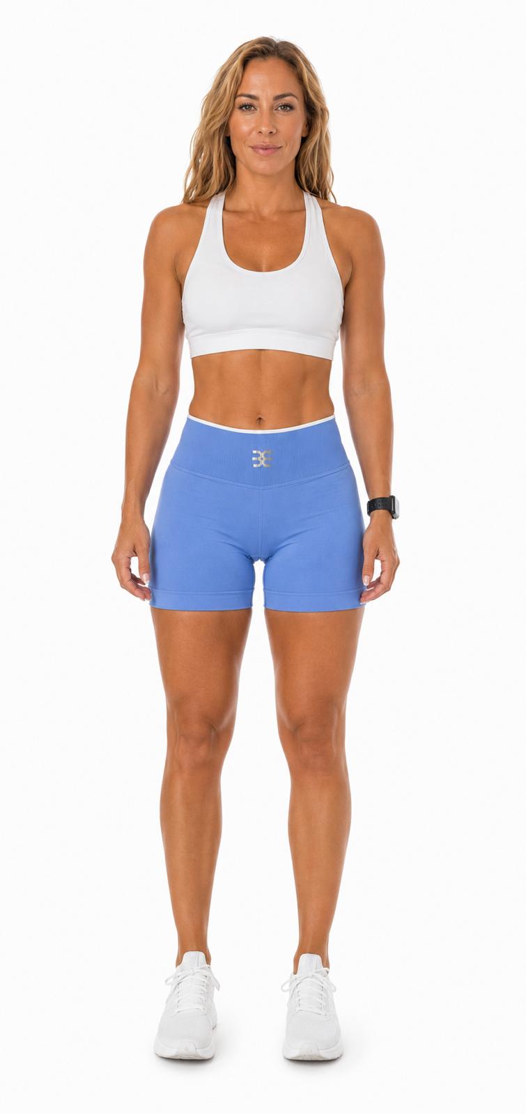 Brutality London Blue Define Scrunch Shorts