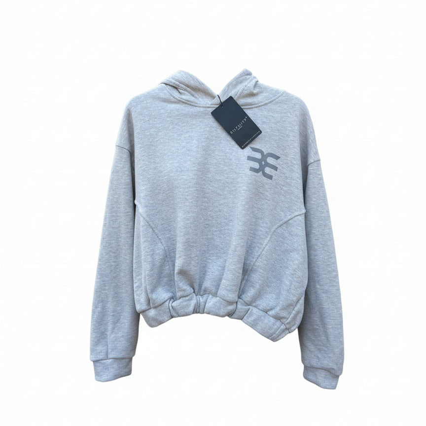 Brutality™ Luxe Soft-Fit Cropped Hoodie – Light Grey