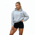 Brutality™ Luxe Soft-Fit Cropped Hoodie – Light Grey