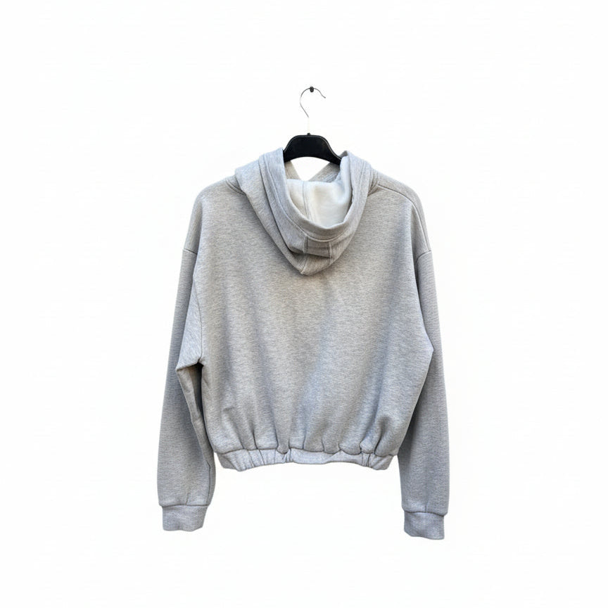 Brutality™ Luxe Soft-Fit Cropped Hoodie – Light Grey
