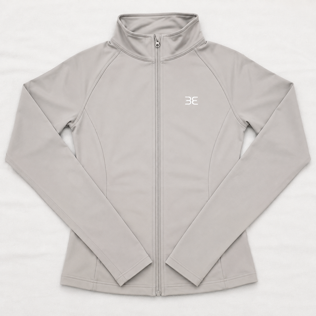 Brutality London Sculpt Full-Zip Performance Jacket – Stone Beige