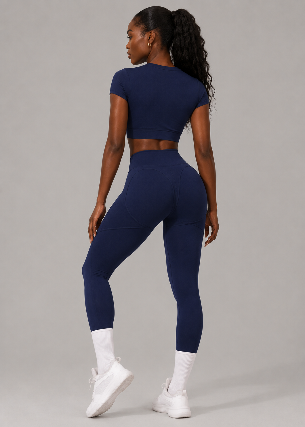 Brutality London Sculpt Crop Top – Cobalt Blue