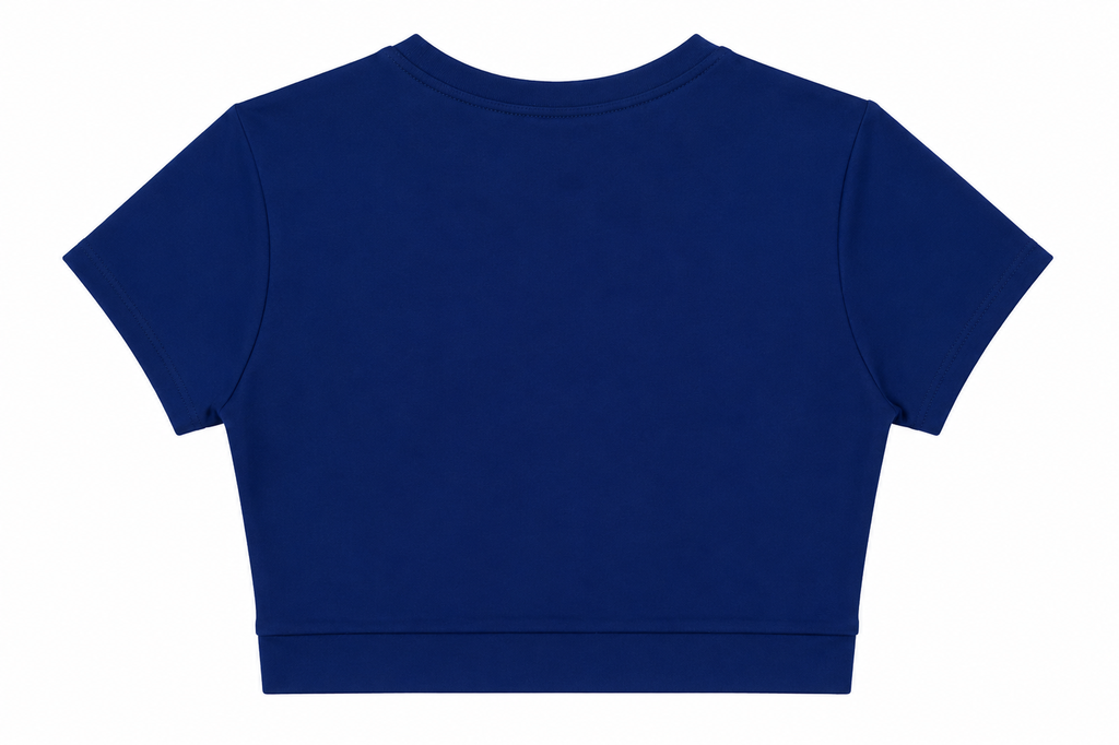 Brutality London Sculpt Crop Top – Cobalt Blue