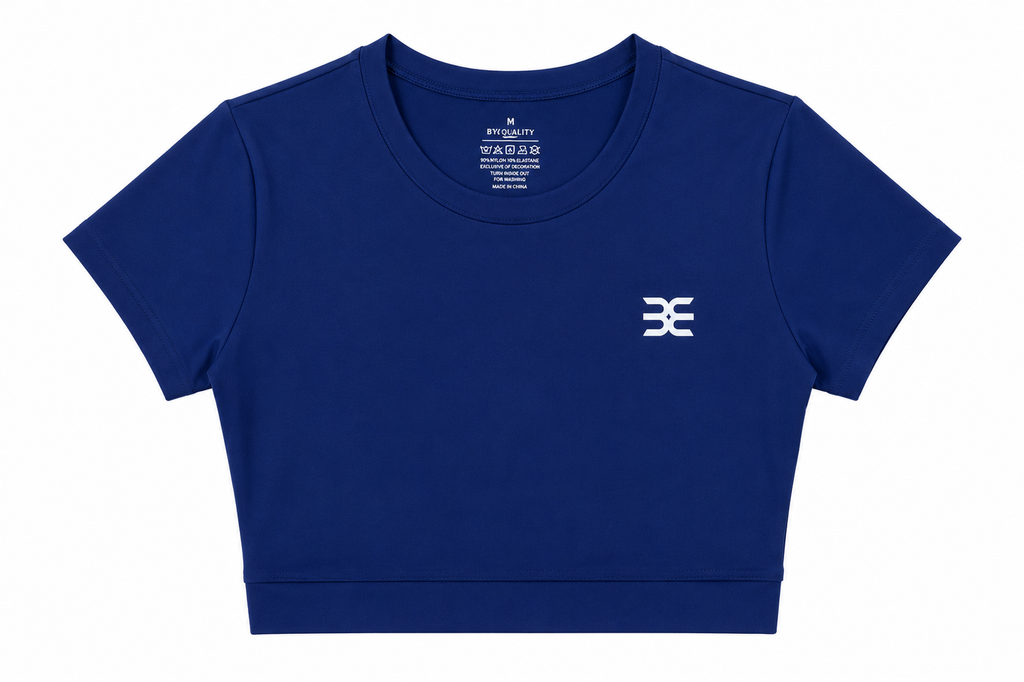 Brutality London Sculpt Crop Top – Cobalt Blue