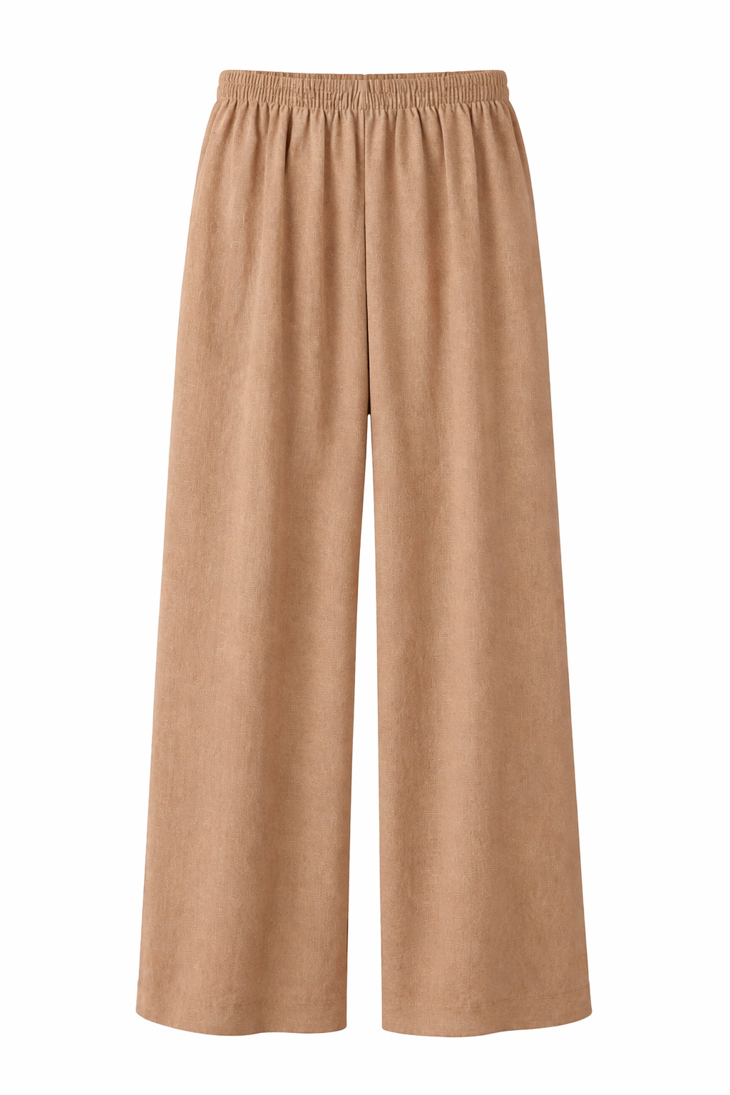 Luxe Relaxed Wide-Leg Trousers – Golden Sand Beige