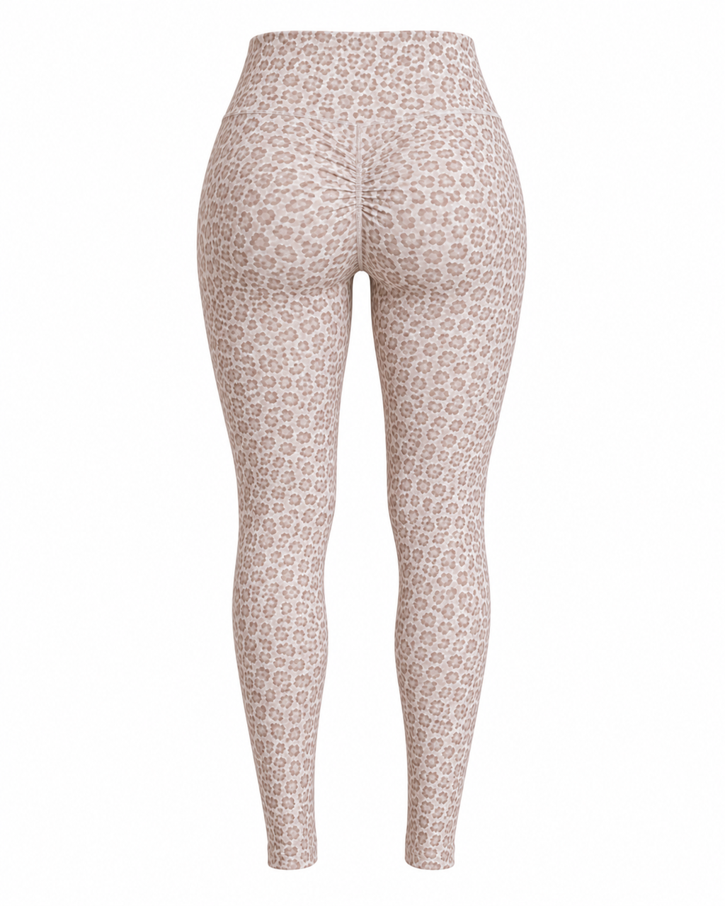 Brutality London Leopard Define Scrunch Leggings - Sand Leopard