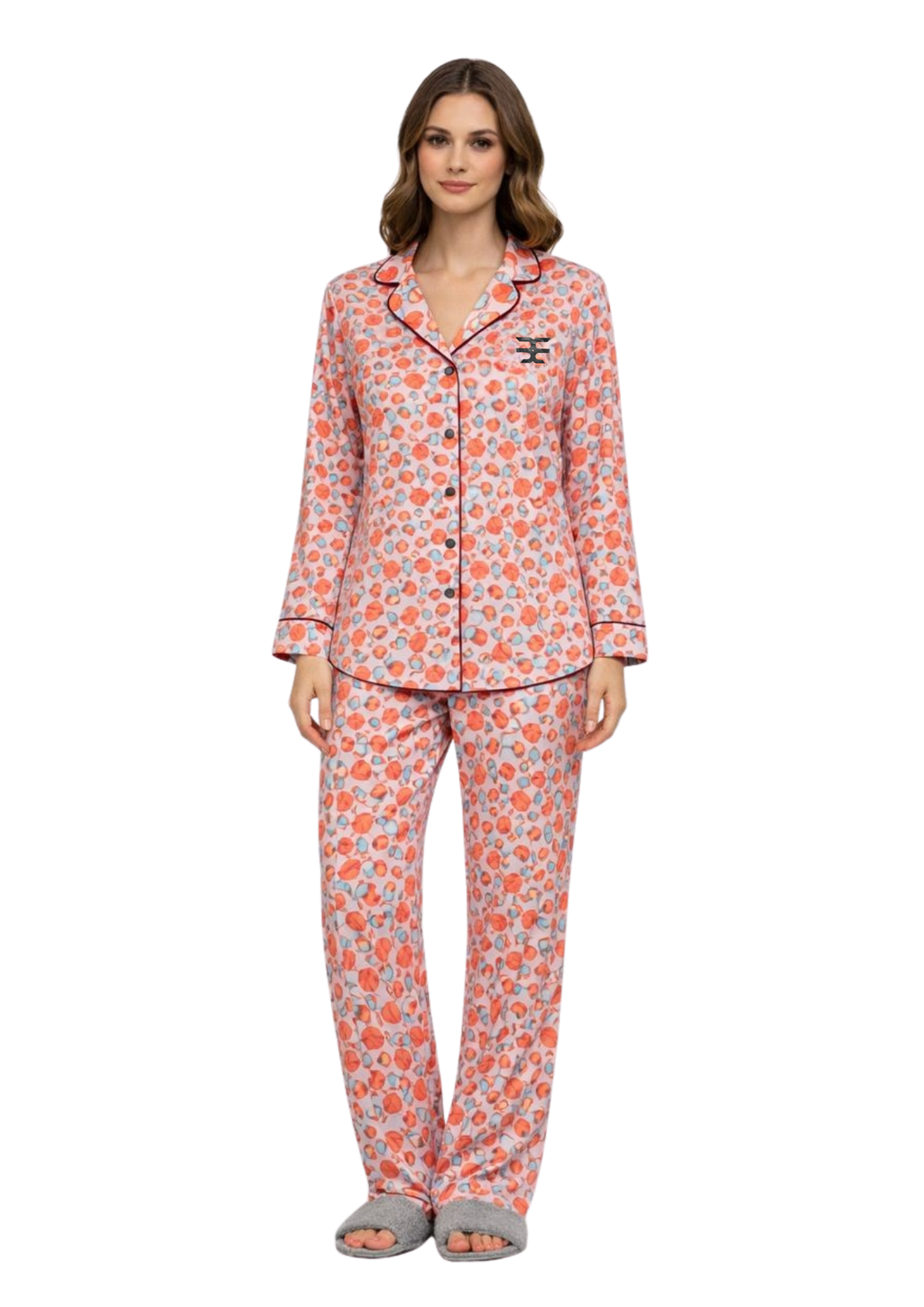 Signature Printed Satin Pyjama Set – Brutality London