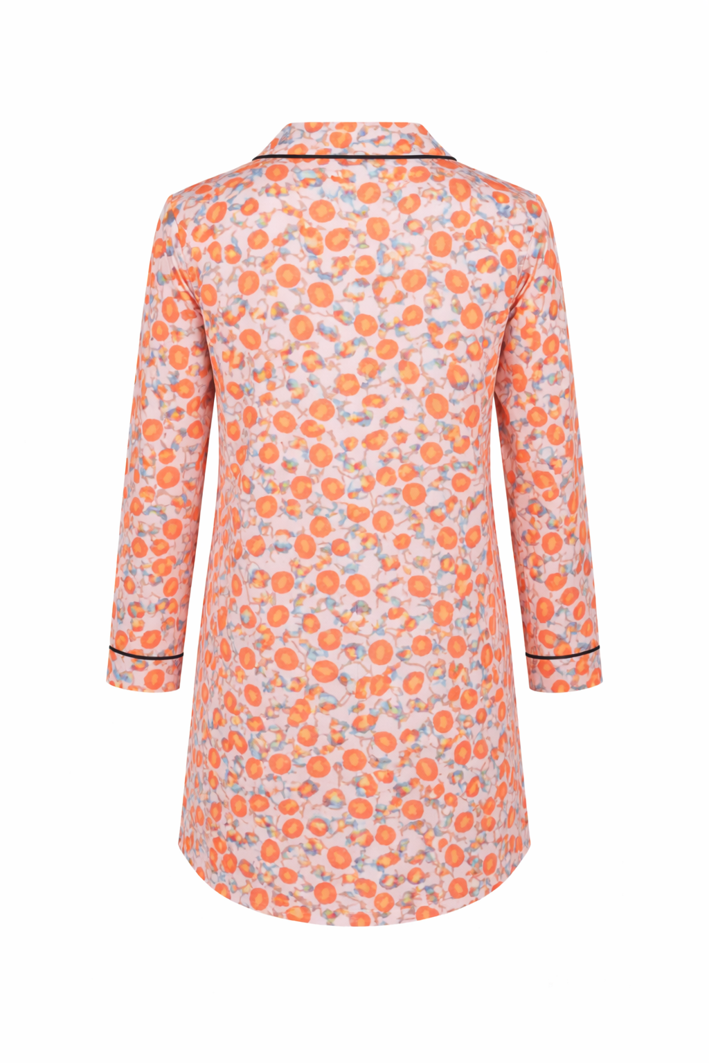 Luxury Satin Nightshirt Unisex – Orange Bloom Brutality London