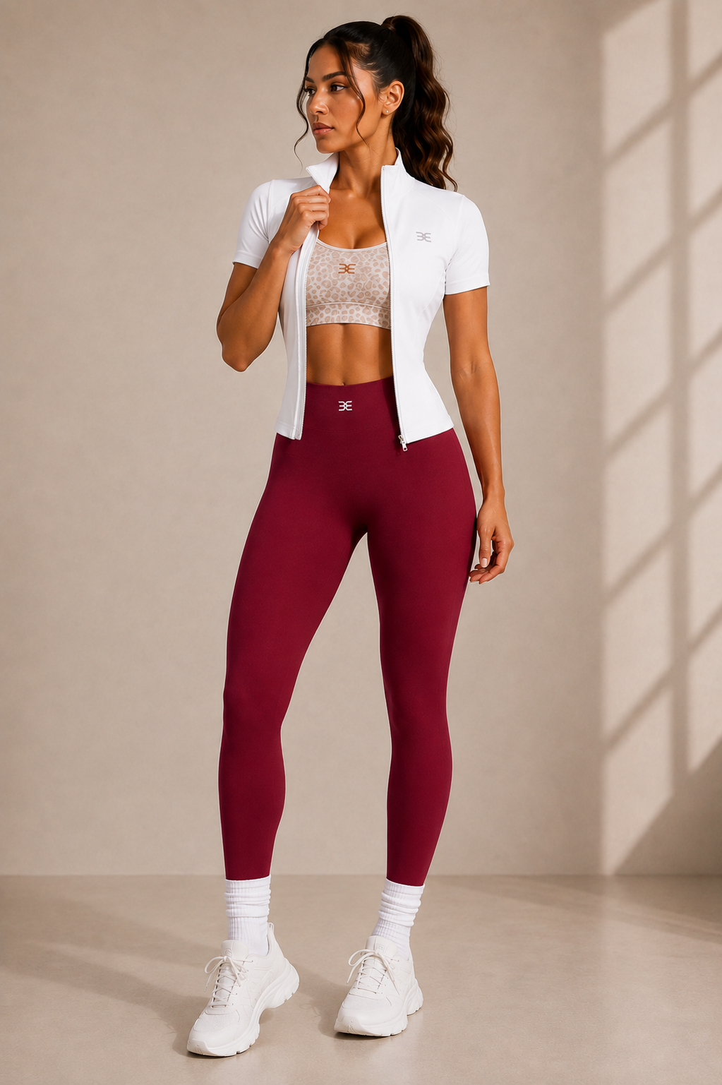 Define Sculpt Scrunch Leggings - Burgundy