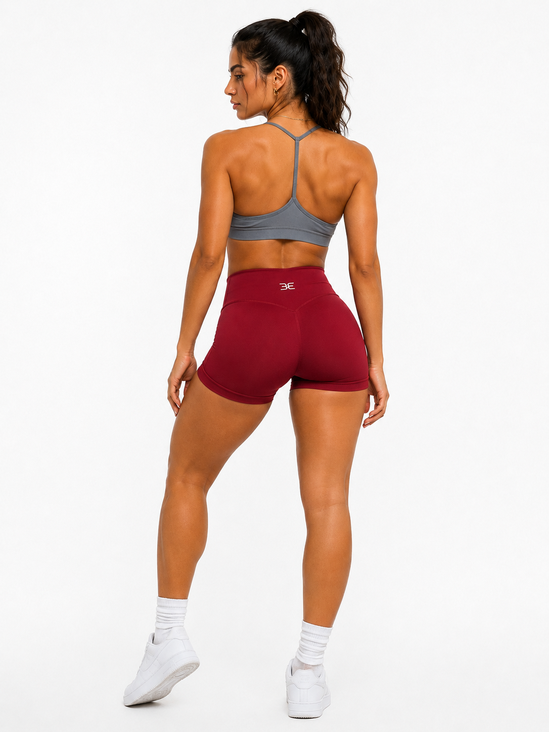 Brutality London Crunch Shorts - Burgundy