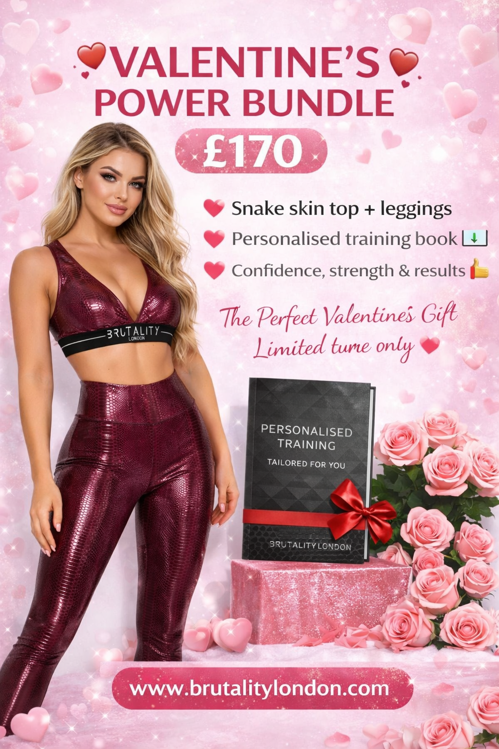 Valentine’s Power Bundle in Burgundy – £170 Limits Sizes Available Only