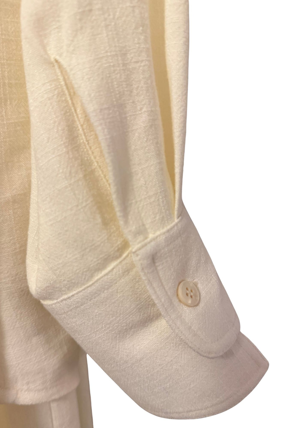 Brutality™ Luxe Linen Shirt Dress – Cream White