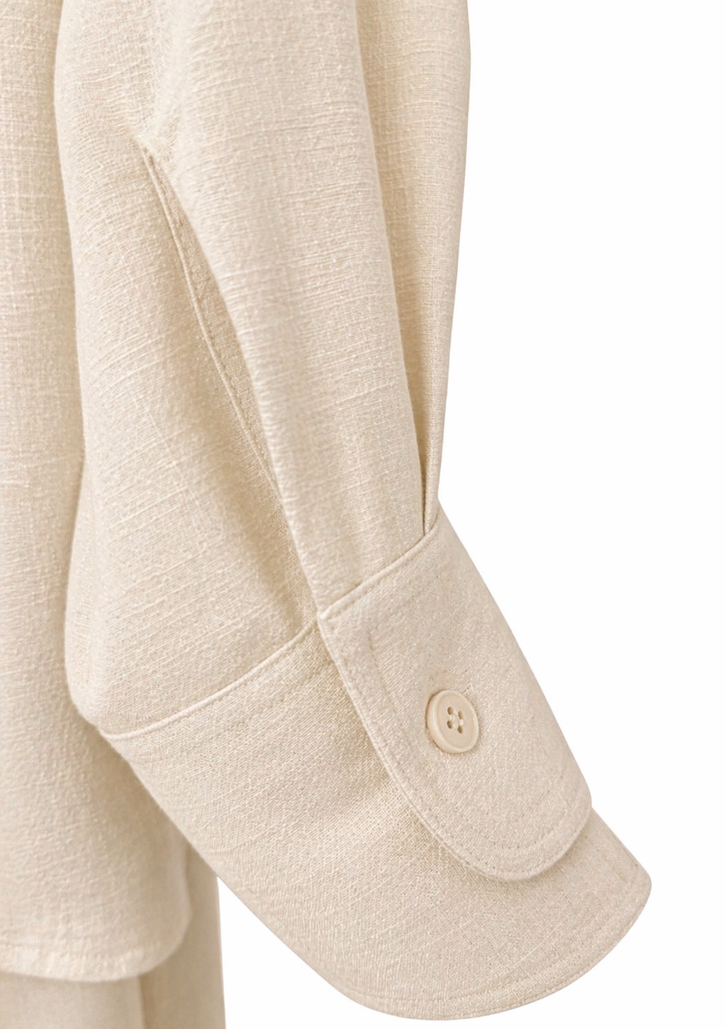 Brutality™ Luxe Linen Shirt Dress – Soft Sand Beige