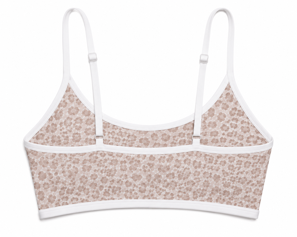 Brutality London Leopard Performance Sports Bra – Beige Leopard