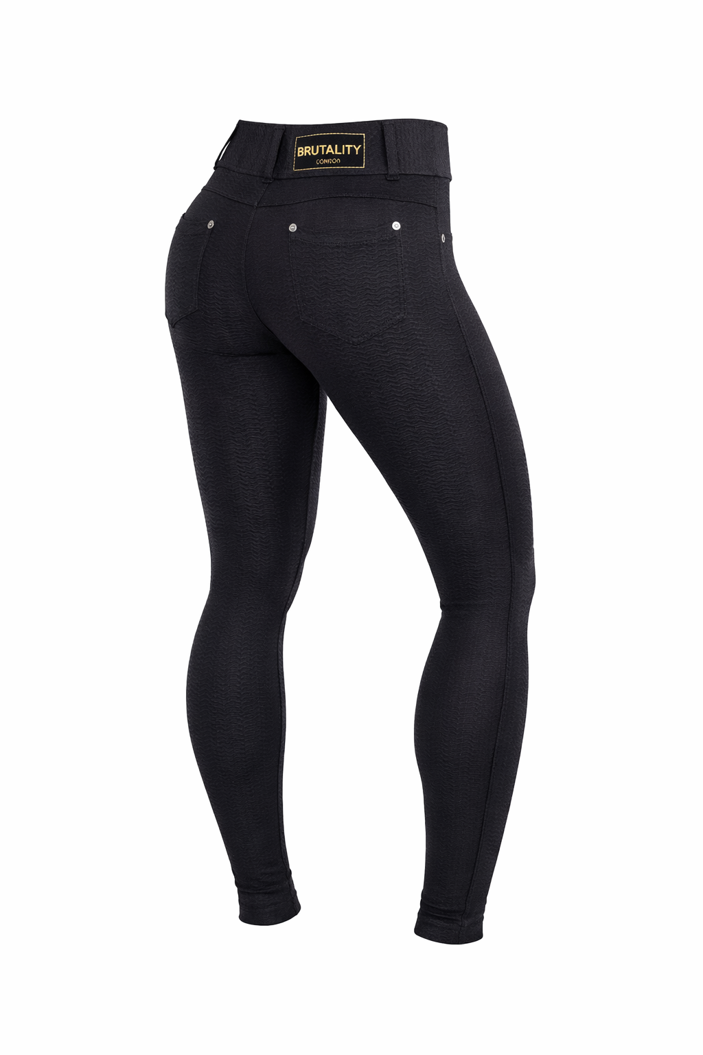 Textured SculptFit Stretch Jeans – Black