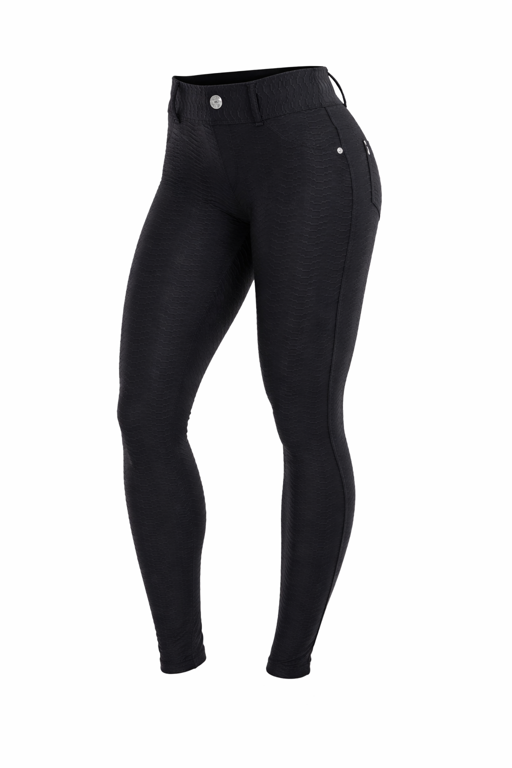 Textured SculptFit Stretch Jeans – Black